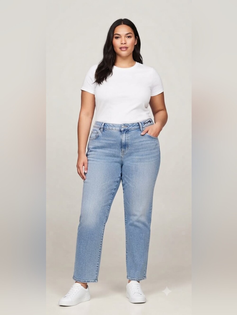 VINTAGE Tommy Hilfiger Pants Light Blue Denim Size 20